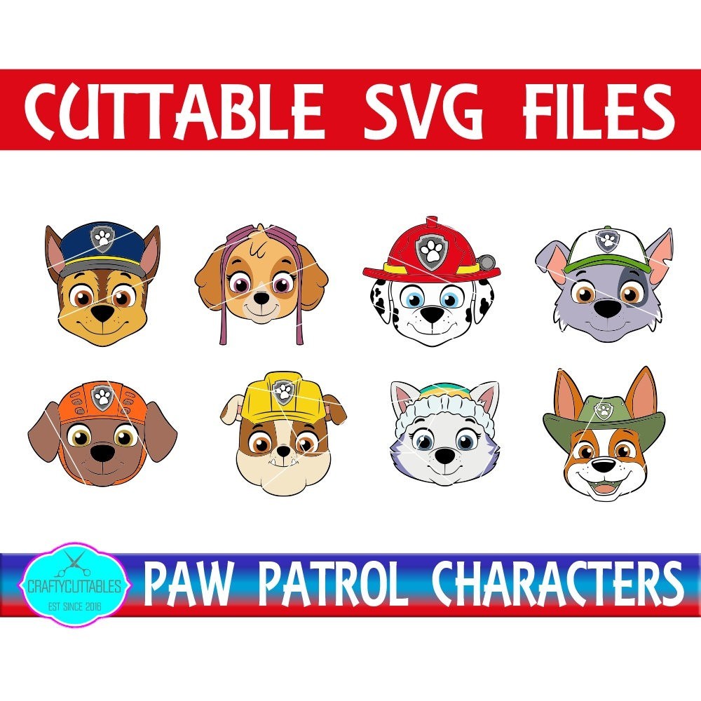 Download Paw Patrol Free Svg Headrr SVG, PNG, EPS, DXF File